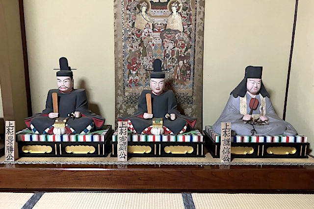 上杉景勝公・憲顕公・謙信公