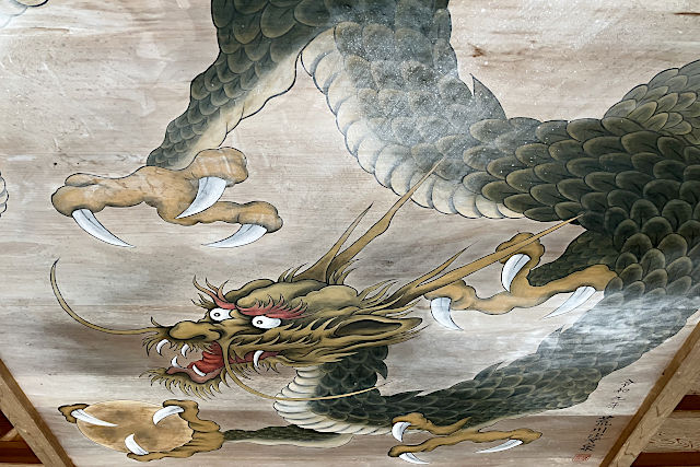 関興寺の三門の天井画