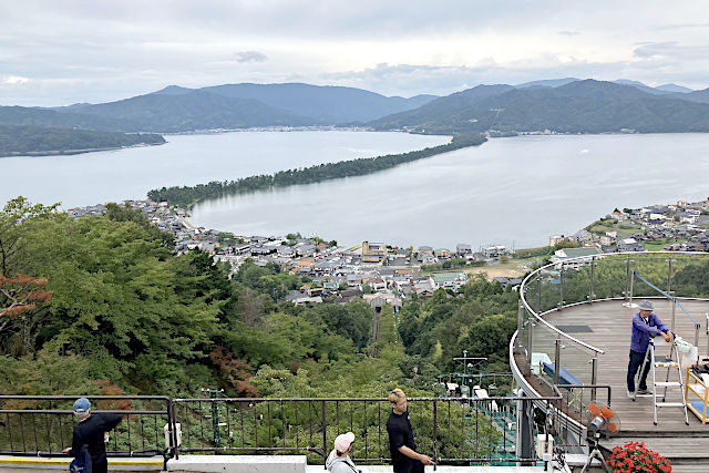 笠松展望台から天橋立を一望