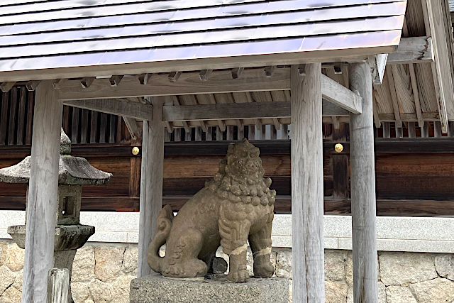 元伊勢籠神社の狛犬