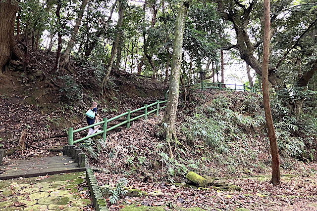 神明山古墳へ