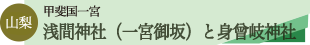身曾岐神社と桔梗信玄餅詰め放題ツアーのタイトル