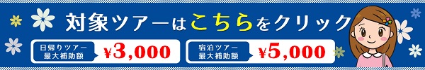 全国旅行支援対象ツアーはこちらをクリック