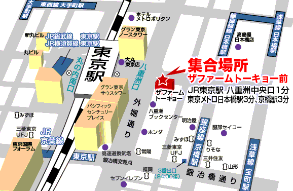 東京駅集合場所