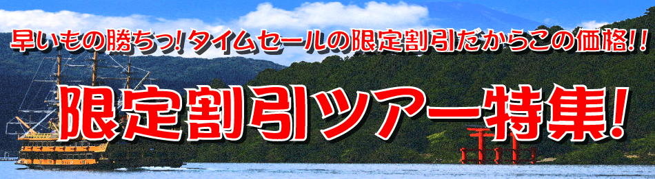 格安の限定割引ツアー特集