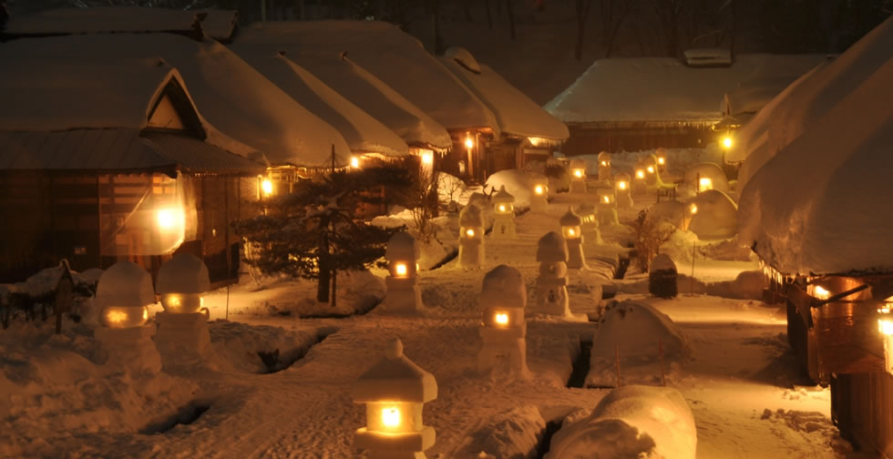 大内宿雪まつりバスツアー