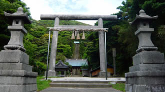 趣のある鳥居(洲崎神社)