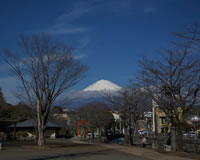 本栖湖からの富士山（車窓イメージ）