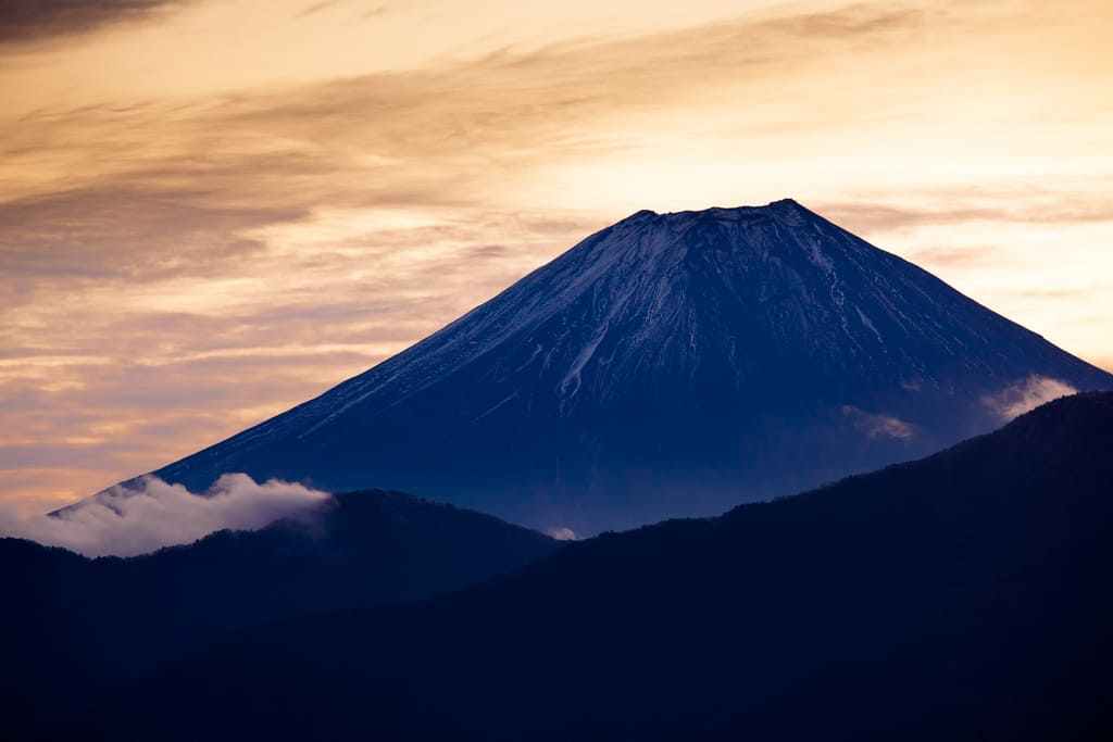 身延山山頂 初富士
