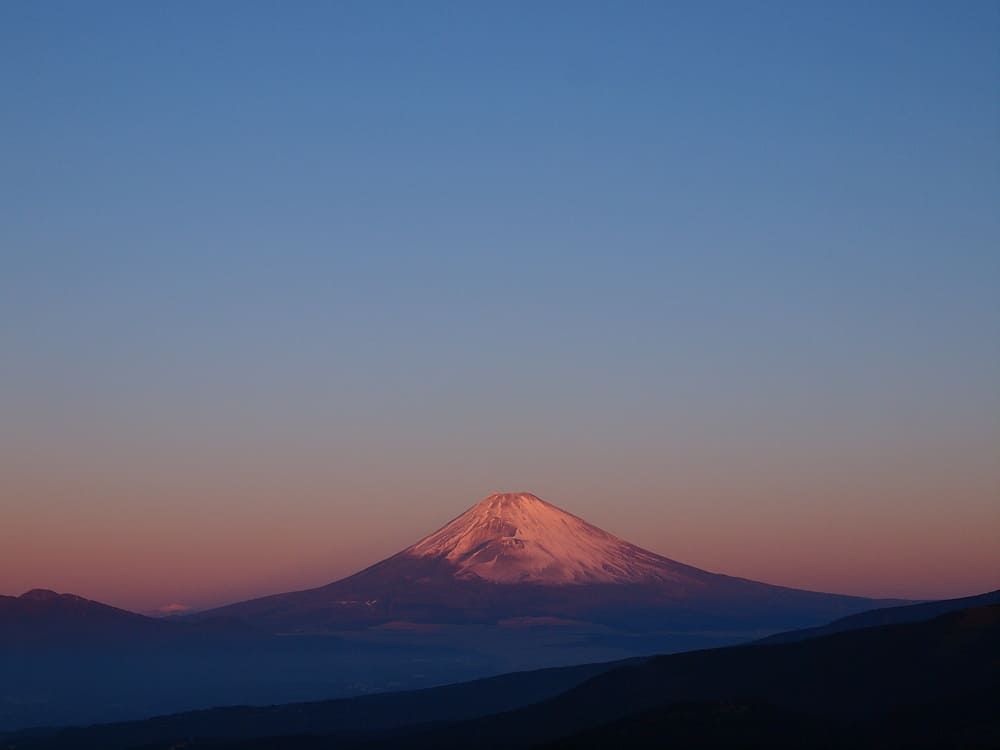 元旦の朝焼け富士