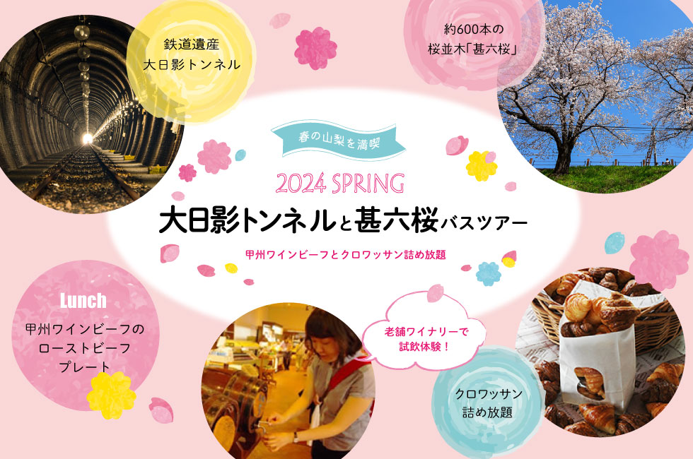 大日影トンネルと甚六桜ツアーの画像