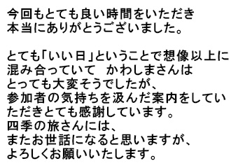 お客様からの感想