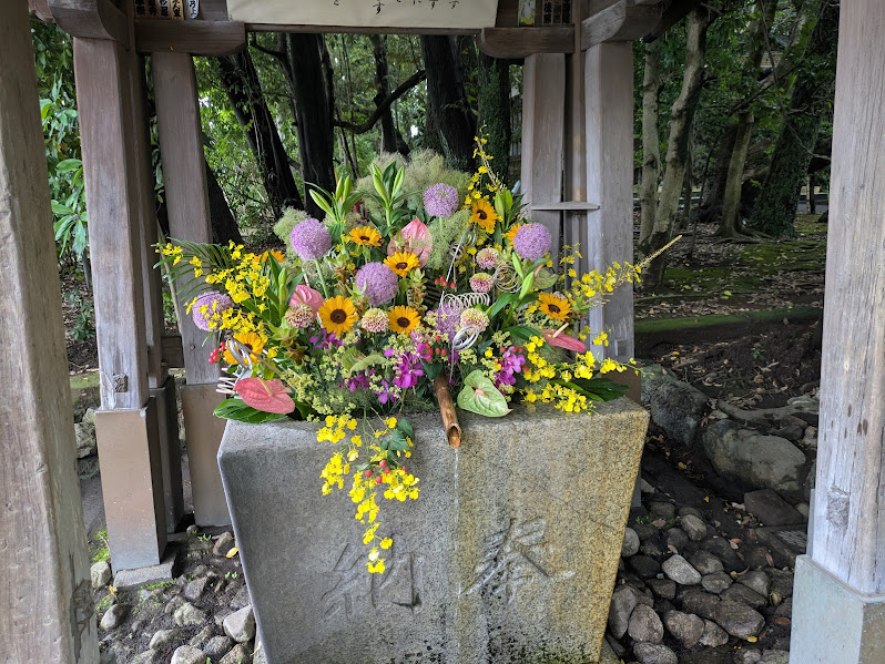 富知六所浅間神社_2025年の花手水