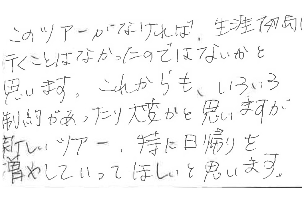 お客様からの感想