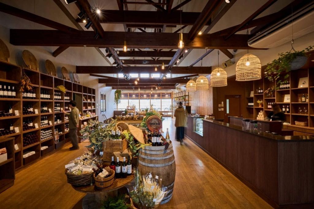 アグリコア越後ワイナリー店内