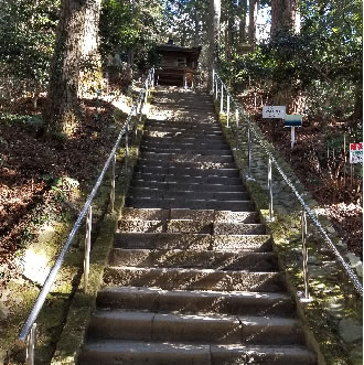 鷲子山上神社 296（不苦労）の石段