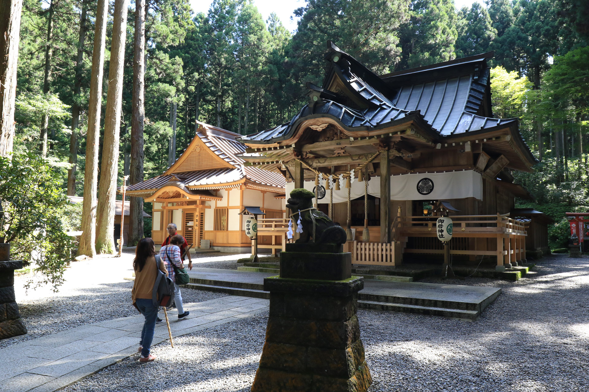 まずは本殿で御参り。神様は118柱祀られてます。