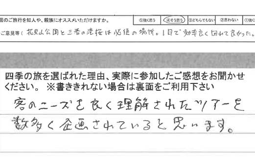 お客様の感想・口コミ