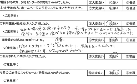 お客様の感想・口コミ