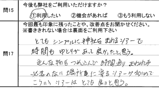 お客様の感想・口コミ22