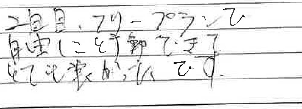 お客様からの感想