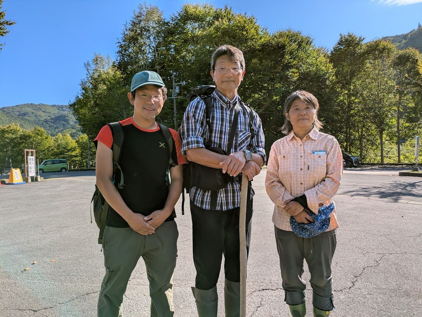 白神山地現地ガイドさんと四季スタッフ武内