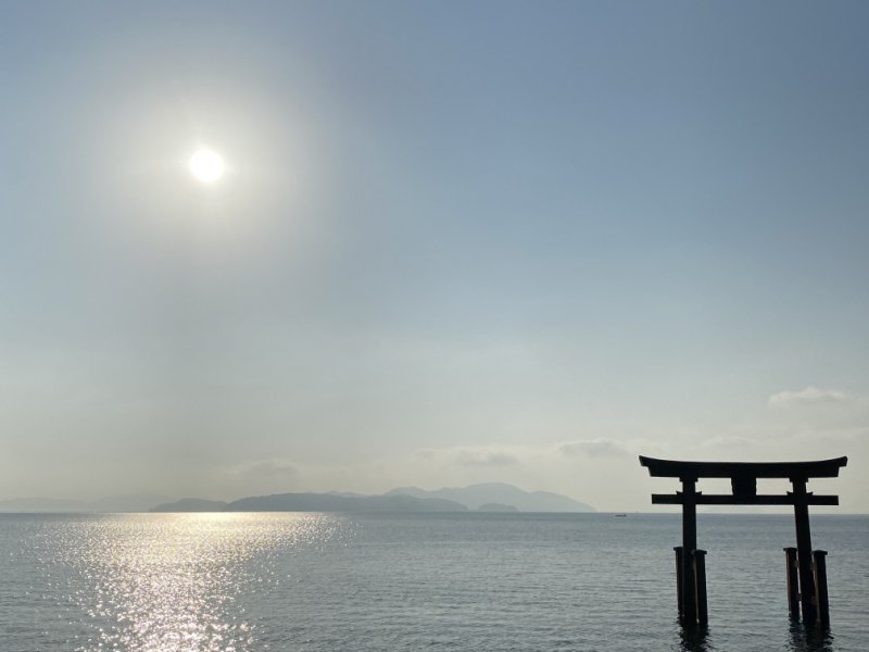 白鬚神社　水中鳥居