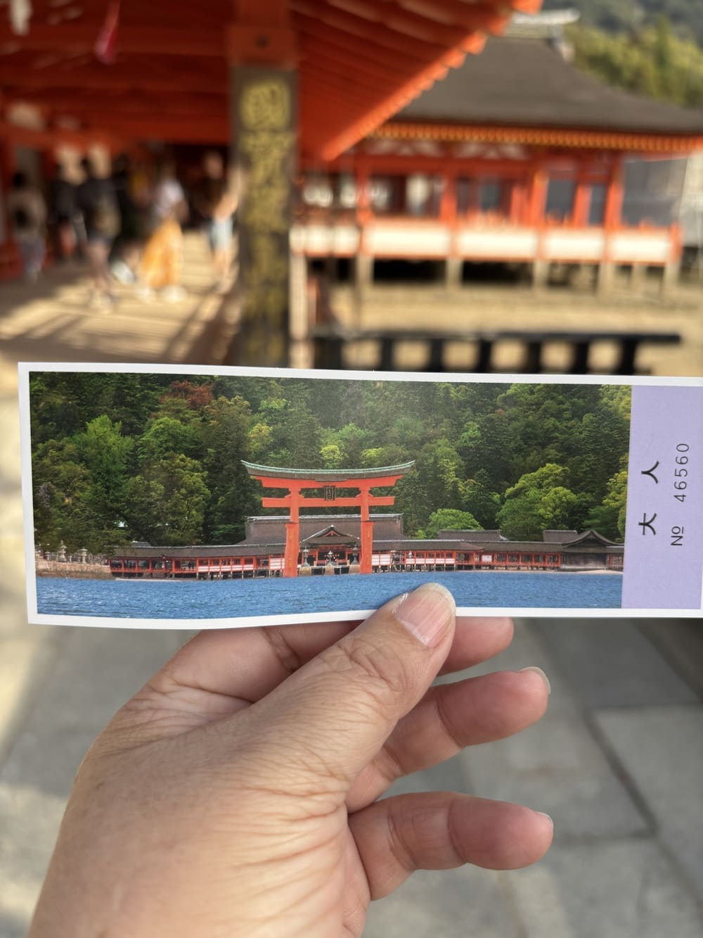 厳島神社　入場券