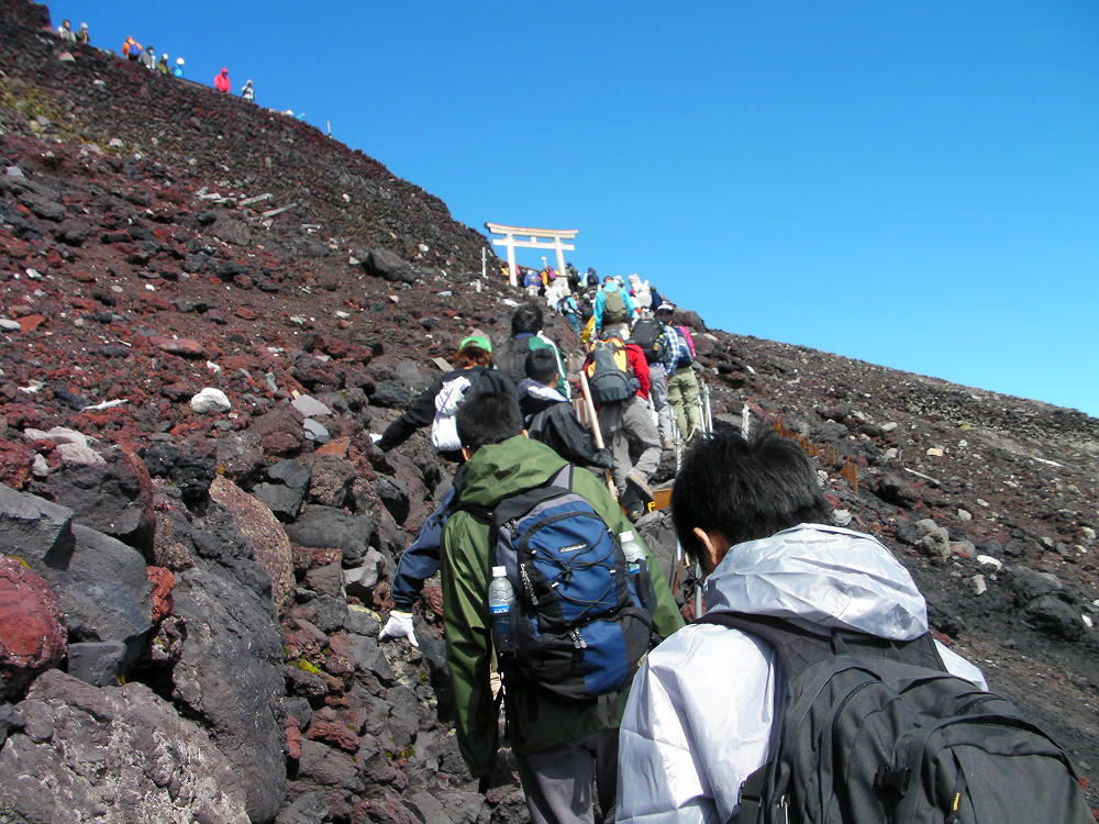 富士山登頂写真