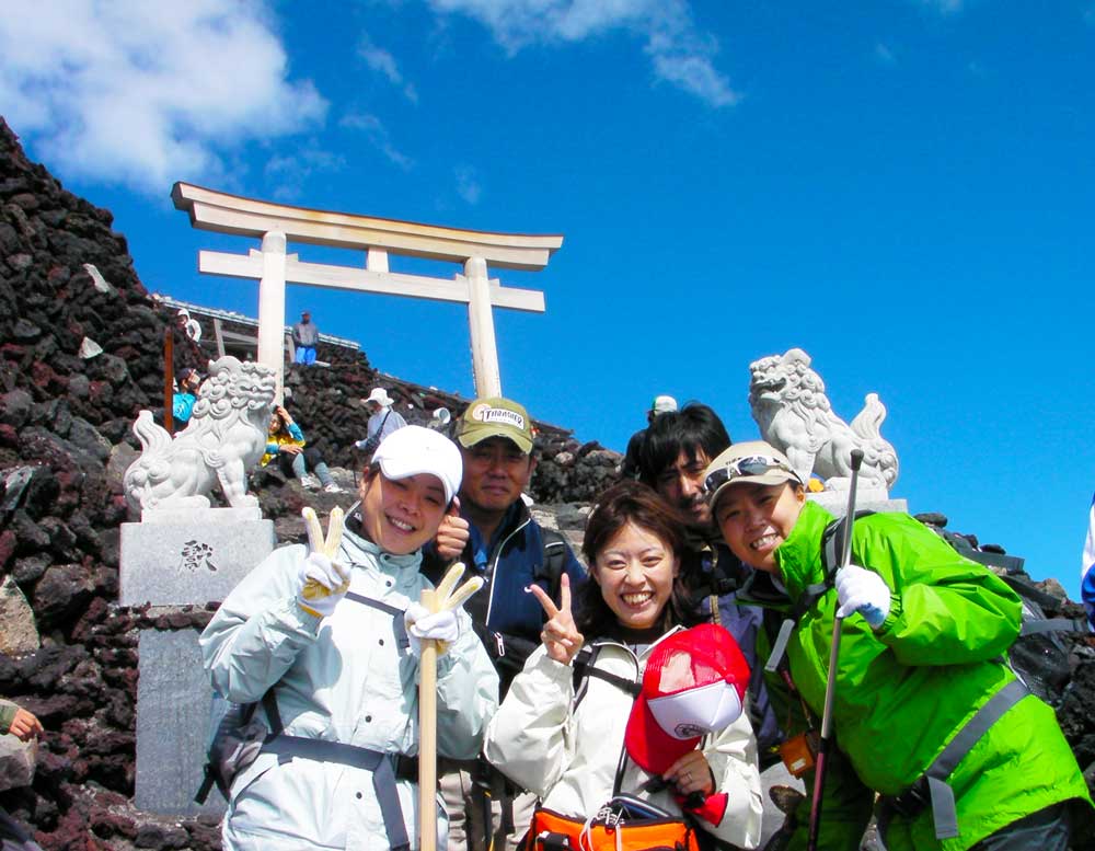 富士山登頂写真