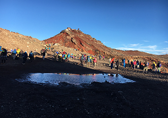 2泊で登る超ゆったり行程の富士登山のイメージ