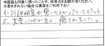 お客様からの感想