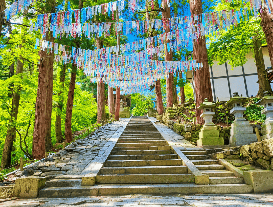熊野大社 参道(夏季）