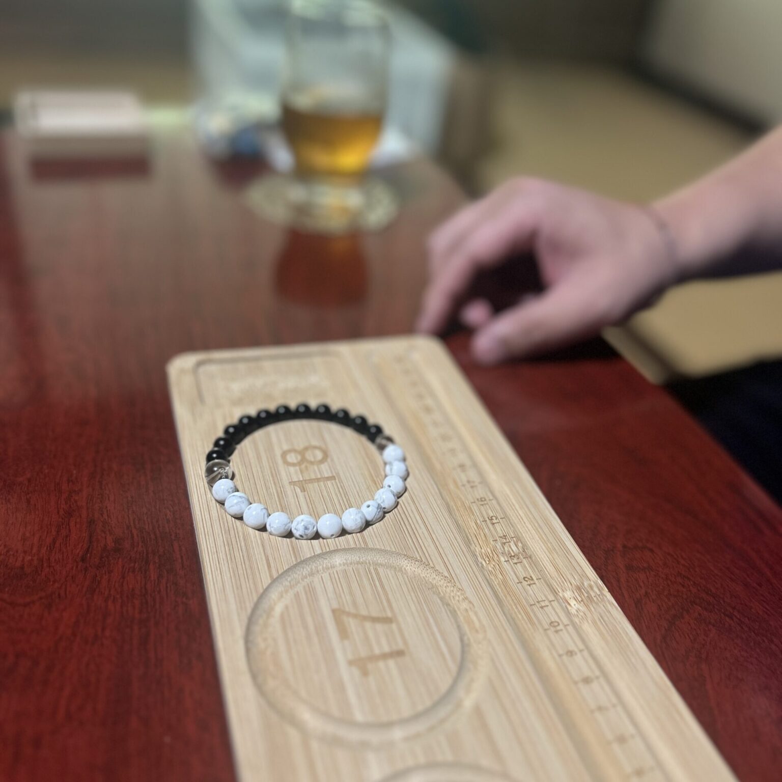 良縁結びの数珠ブレスレット作り