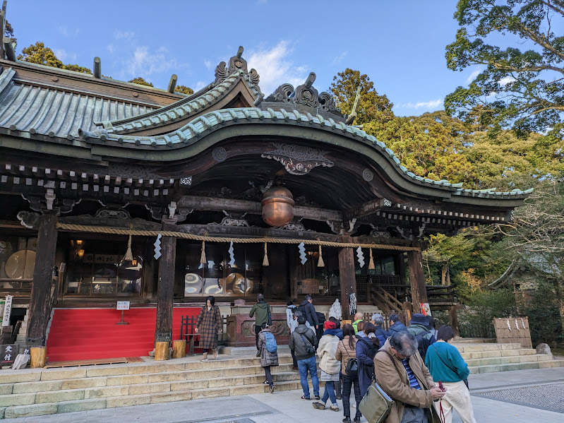 筑波山神社の立派な拝殿