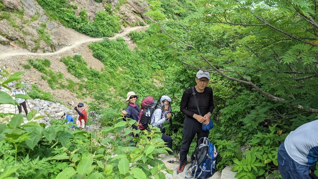 登山道途中の様子