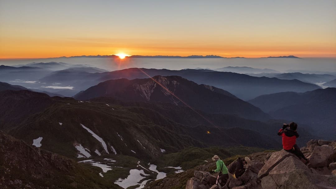 白山山頂からの御来光