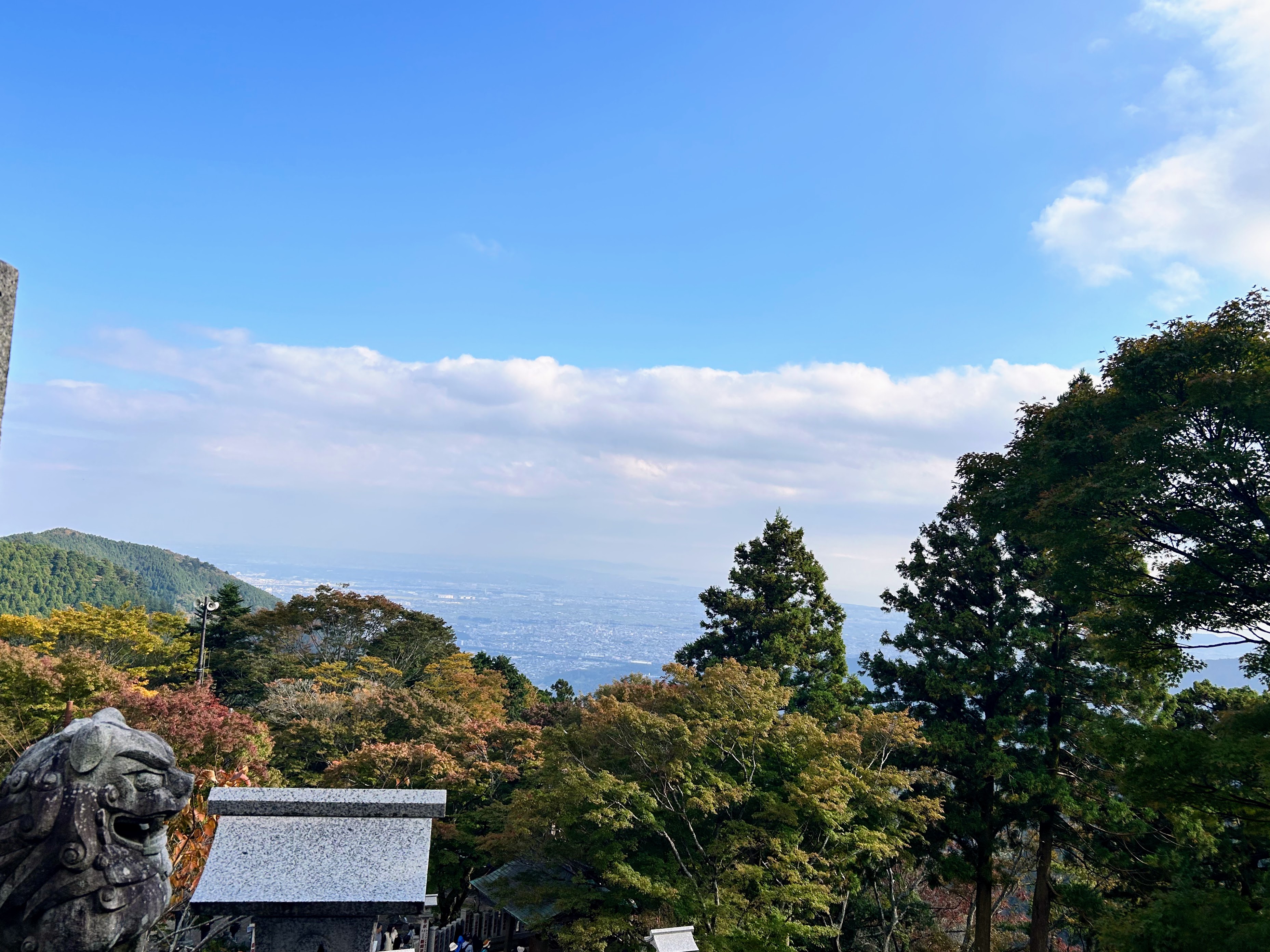 大山阿夫利神社下社からの景色