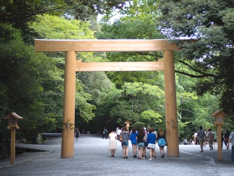 火除橋より第一鳥居