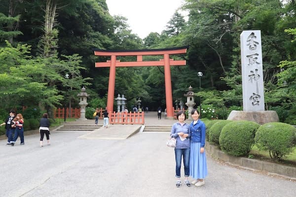 香取神宮到着