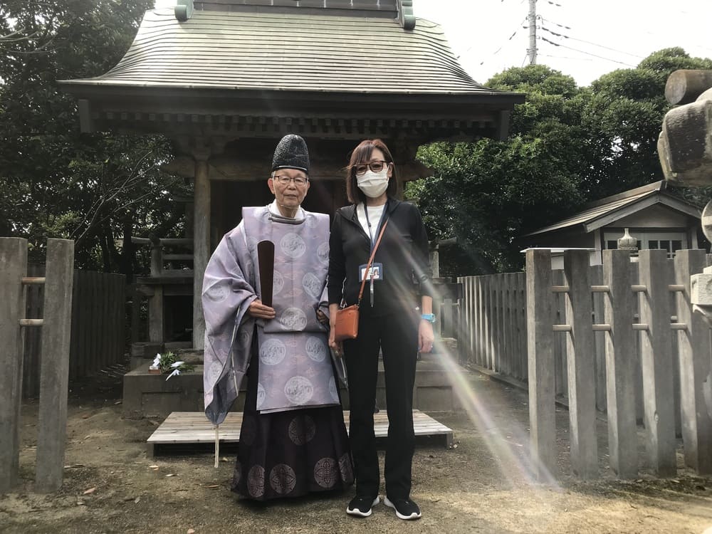 [東国三社スペシャルコース田子企画]龍神社正式参拝後に虹が出ました
