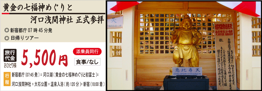 河口浅間神社初詣バスツアーイメージ1