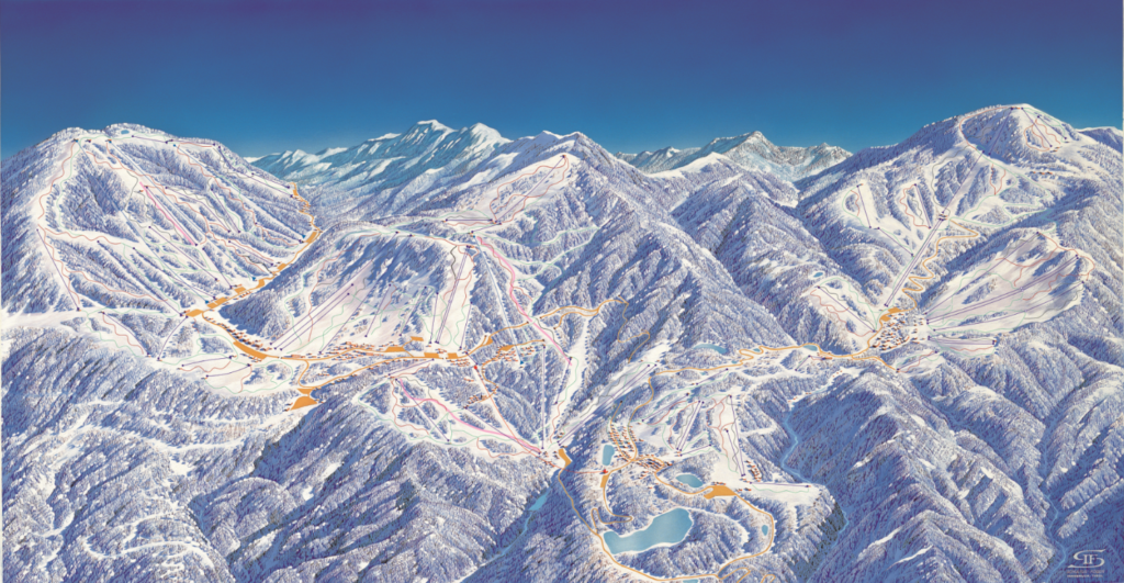 志賀高原スキー場のゲレンデマップ