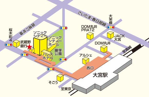 大宮駅周辺マップ